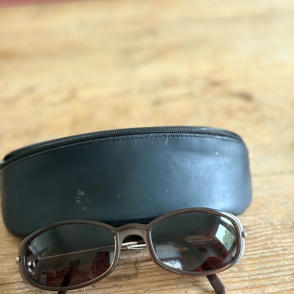 Cartier Brown Matte Sunglasses with Silver Arms